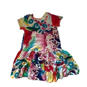 Jams World Multicolor Floral Kids Dress